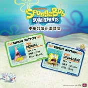 比奇堡居民 皮革超薄止滑踏墊 ID CARD【佳瑪】海綿寶寶 派大星 腳踏墊 踏腳墊 地墊