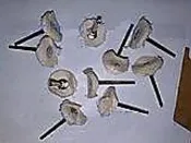 電磨配件 迷你鑽 拋光布輪 迷你刷 拋磨工具 帶柄布輪 (2個一拍)