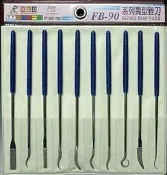 老池工具 附發票 鑽石異型銼刀 FB-90 10支組