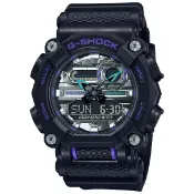 大高雄鐘錶城 CASIO卡西歐 GA-900AS-1A / G-SHOCK系列 工業機械風雙顯腕錶 / 黑銀 49.5mm｜樂天領券現折★全館特惠中★指定刷卡回饋10%
