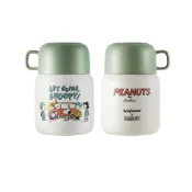 【康寧密扣Snapware】噴鋅陶瓷不鏽鋼隨行燜燒罐580ml-SNOOPY史努比 露營趣