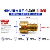MIKUNI 米庫尼 化油器 主油嘴 適用於迅光/舊風光/星艦125/BS26等
