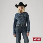 Levis 女款 牛仔外套/Original經典修身版型/精工深藍染水洗/天絲棉 熱賣單品 29945-0063