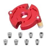 木工自定心銷釘夾具鑽孔套件垂直孔鑽孔導向器打孔定位器工具,帶 3-10 毫米襯套,用於 DIY 工藝品 2026