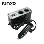 【百利市購物中心】【KINYO】2孔車用點煙器+USB充電槽 CRU-15