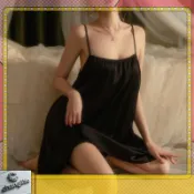 💕高質量款💕胖MM 超大尺碼性感吊帶睡衣 150公斤加大尺碼 女生夏季冰絲寬鬆露背睡裙中長款純欲風家居服絲質緞面睡裙