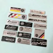 臺灣現貨Benz奔馳 AMG尾標 車標 尾箱標 汽車改裝車身標誌 金屬銘牌鋁標貼紙 C級E級GLC GLA GLB 汽車