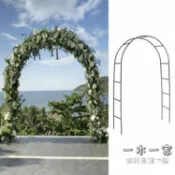 三木優選 爬藤花架 園藝鐵線蓮月季拱形拱門花架爬藤架攀爬植物支架桿葡萄架戶外庭院