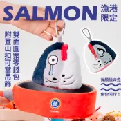 現貨【EDMN】2026年年有魚 絨毛拉鍊零錢包🐟｜雙面圖案 創意造型小物收納包 吊飾掛飾 附贈登山扣 可愛魚頭包
