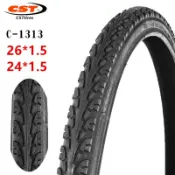 歡樂購物網 CST正新 26*1.5自行車輪胎24*1.5外胎C1313花紋騎行配件山地車