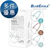 【藍鷹牌官方直營】抗UV N95醫療口罩 成人3D立體 五層防護 防曬透氣 台灣製50片盒裝 NP-3DMW-50