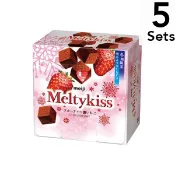 【DOKODEMO】明治 【5入組】Meltykiss 草莓風味巧克力 53克