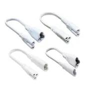【青禾坊】T5 LED 串接燈專用 2孔轉3孔 串接燈線材-2入(T5 層板燈 3孔轉2孔 串接線)