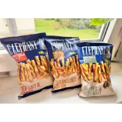 《🔥現貨 捲捲脆脆餅乾全系列 烘烤而非油炸🔥》🇩🇪Elephant 大象🐘  扭扭椒鹽捲餅 蜂蜜海鹽/焦糖洋蔥 160g