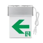 (店+)消防署認證緊急出口燈 C級小型方向燈LED避難應急燈 1:1左向指示燈吸頂懸吊壁掛燈