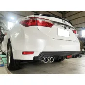 現貨 豐田 11 11.5代 ALTIS 專用型 雙四出後包 磨砂面材質 後擾流 後包圍 後保桿風刀 鯊魚鰭 裝飾風刀