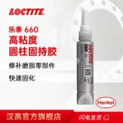 LOCTITE樂泰金屬膠 660 高強度大間隙軸承磨損修補劑 圓柱固持膠[領邦五金配件]