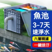 【Luck百貨】魚缸魚池上置循環系統過濾器 過濾設備 大型水池淨水增氧滴流週轉箱 魚缸魚池周轉箱 大號魚池過濾箱