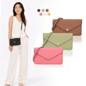 【Michael Kors】TRAVEL防刮信封式WOC斜背包(多色選)