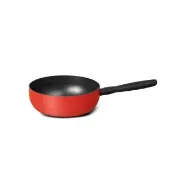 【MEYER 美亞】陶瓷不沾鍋 萬用 深炒鍋24CM - 革新紅系列(IH/電磁爐適用)
