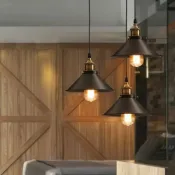 寓偉 工業復古風格餐廳廚房家用燈吊燈裝飾燈復古吊燈燈罩
