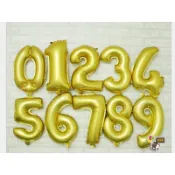 ♥氣球窩♥16吋小數字造型汽球/鋁箔球/生日汽球/週歲.佈置./抓週