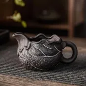 臺灣現貨紫砂原礦公杯蓮子公道杯高級分茶倒茶器茶海分茶杯陶瓷功道杯