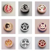 卡通動漫磁石精油口罩香薰扣 sailormoon美少女戰士小忌廉12mm精油口罩扣屁桃君唐老鴨布朗熊庫洛米菲史力奇櫻杏子