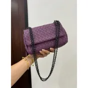 Bottega Veneta BV Mini 紫 編織 鏈條包 鏈帶包 斜背包 肩背包 手提包 側背包