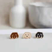 黃金獵犬 拉布拉多 臘腸狗 Dachshund 狗狗 夾式耳環