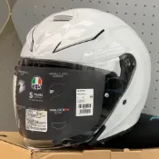 『新兄弟帽店』實體店 ✨2025最新✨AGV K5 JET EVO 素色 雪白 3/4罩 亞洲版 公司貨 內墨鏡