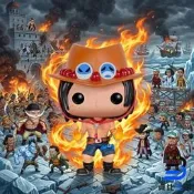 日版金證 紅證 BEETLE Funko POP 海賊王 航海王 艾斯 火焰 燒燒果實 白鬍子海賊團 魯夫哥 LUFFY