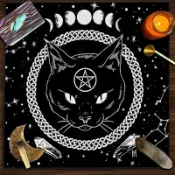 【臺灣出貨】神祕感塔牌桌墊復古星空桌布耐髒耐磨撲克遊戲專用靜音墊子可定製
