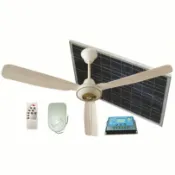 歡樂購物網 12V 帶太陽能板 solar dc 寬電壓 50寸 直流 應急 變頻 吊扇