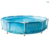 💃摩登黑妞💃 INTEX 10呎金屬支架圓形泳池 附H型過瀘器 #133448
