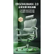 2023 全新上市 ERGOHUMAN 111 2.0 【前傾功能】人體工學椅 辦公椅 2.0 灰框銀白網也有啦