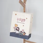 《抬頭仰望》 基督 福音 禮品 文創設計 Q版 插畫 耶穌 平安喜樂 happy day禮品袋 禮物袋