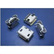 【666】A142= MicroUSB插座 麥克5PIN 帶焊腳 三星安卓手機插座可充電4PIN腳插板 MK5P(1個)