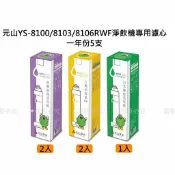 Linda 【元山】免安裝移動式RO溫熱淨飲機(YS-8100RWF)專用濾芯【APP滿額下單10%點數(單一帳號最高1000點)】9/30止