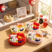 「現貨」熊窩✿定製款-「Kitty餃子盒」（笑）✿手作DIY/奶油膠/三麗鷗/仿真食玩/鑰匙圈/吊飾/微縮/擺件/公仔