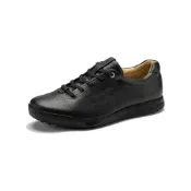 (店+)【ecco】15063401001 ecco愛步 Golf Biom 復古街頭 圓頭系帶 低幫 高爾夫球鞋 男款 黑色