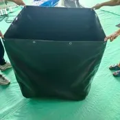 魚塘防水佈 帆布魚池 魚缸布 魚池防水布【92%好評率】帆布魚池不帶支架大型蓄水池刀刮布特厚簡易魚池黑色耐用打孔式