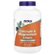 【iHerb】NOW Foods, 鈣和鎂，240 粒軟凝膠