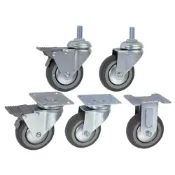 (店+)卓力腳輪 3吋TPR輪  (M12、3分牙、4分牙、方盤 台灣製 腳輪 工業萬向輪子 靜音輪 煞車輪 儀器輪 推車輪子 活動輪W 超商限8顆)