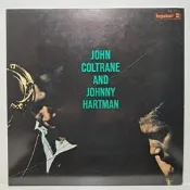 二手爵士黑膠唱片約翰·柯川（John Coltrane）與歌手強尼·哈特曼（Johnny Hartman）合作專輯。 
