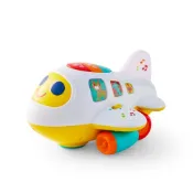 (店+)【HolaLand 匯樂】聲光迴轉飛機(爬行 週歲禮 感統 探索 啟蒙 聲光音樂 寶寶 嬰幼兒玩具)