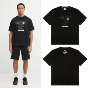 (店+)AAPE 黑色 猿人迷彩字母 塗鴉風 猿人 印花休閒 短T BAPE 大LOGO 男款 AAPTEM1753XXP