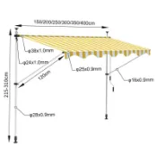 💖遮陽篷手搖調節折疊伸縮遮雨棚浪漫休閑小資生活陽臺庭院家用遮陽-很哇塞