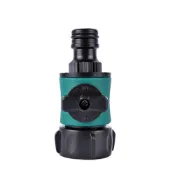 (店+)包膠接頭 6分內牙轉奶嘴頭帶閥門 快速接頭 奶嘴接 水管 開關 接頭 對接 拼接 延長接頭 23A4