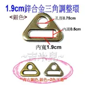 ~吉米兒~五金配材-1.9~3.8cm鋅合金三角調整環(替代D型環防滑動)